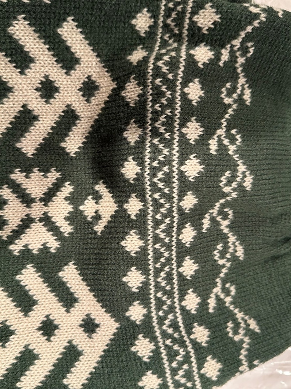 EDDIE BAUER Size M Medium Dog Sweater Green Christmas Winter Pine Trees Festive - Picture 8 of 9